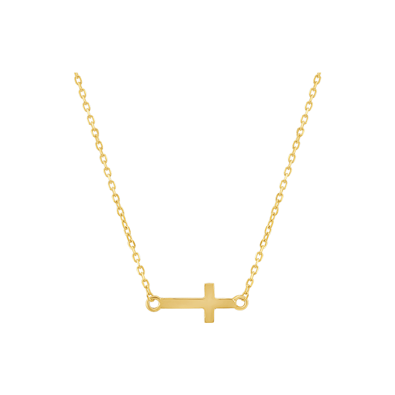 SIDE CROSS NECKLACE